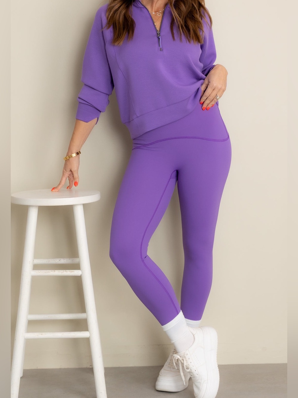 SPANXshape™ Booty Boost® 7/8 Leggings | Size M | Vibrant Lilic